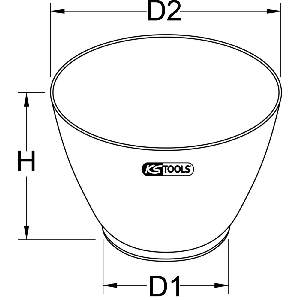 Produktabbildung Nr. 5: KS TOOLS Gipsbecher, 0,65 Liter