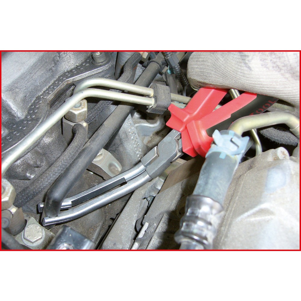 Produktabbildung Nr. 2: KS TOOLS Glühkerzenstecker-Zange, abgewinkelt, 235mm