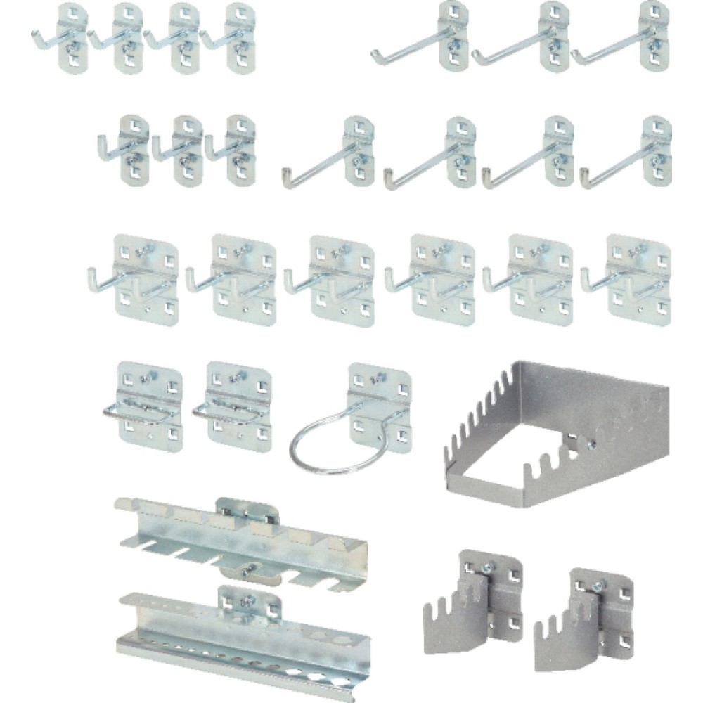 Produktabbildung Nr. 2: KS TOOLS Hakensortiment für Lochplatten, 28-tlg