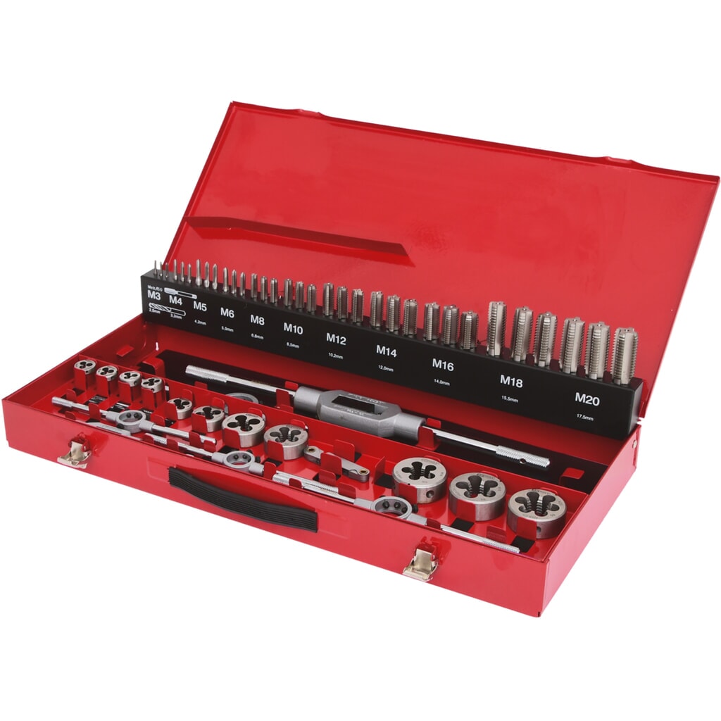 Produktabbildung: KS TOOLS HSS Co Gewindeschneidwerkzeug-Satz, 54-tlg