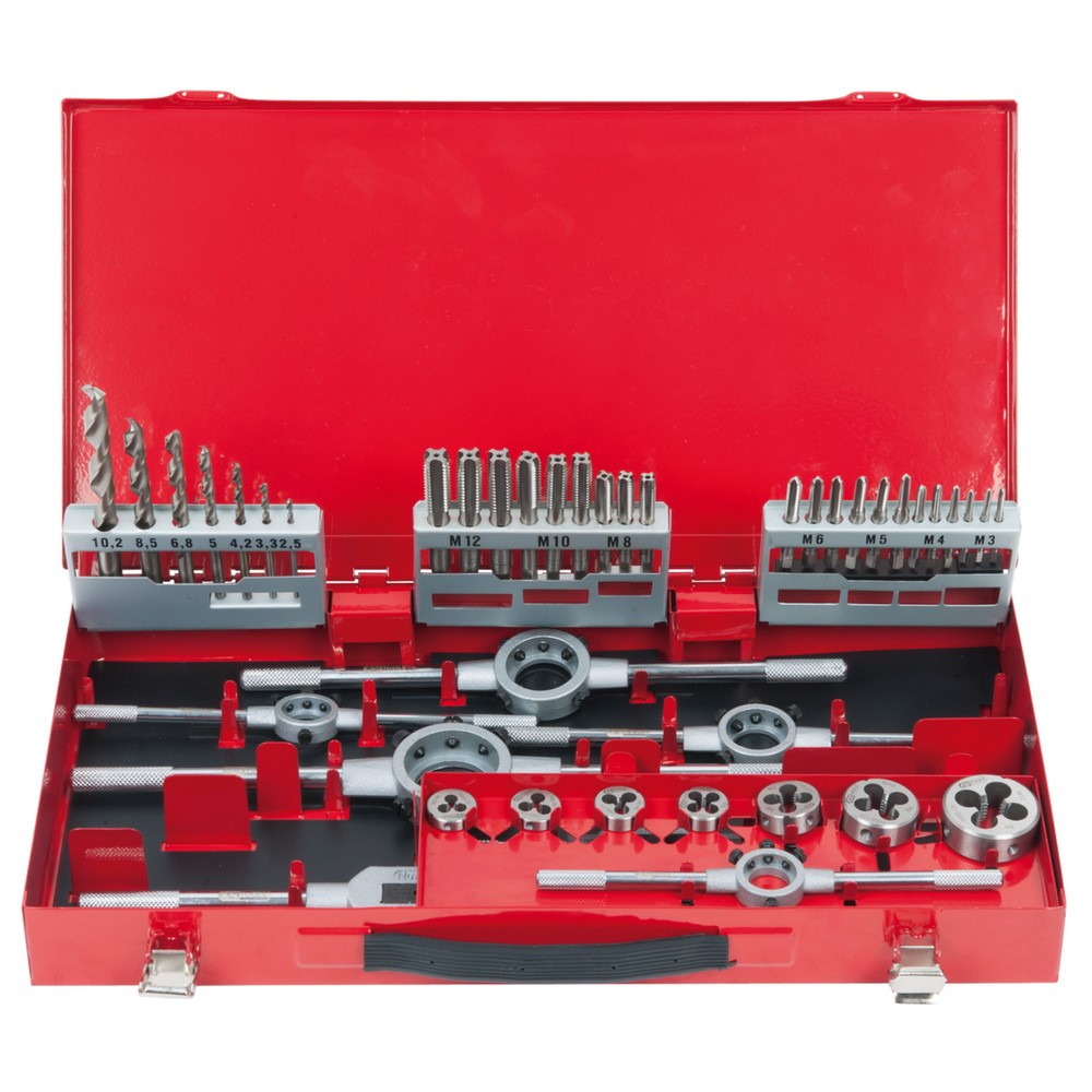 KS TOOLS HSS Co Gewindeschneidwerkzeug-Satz, 44-tlg Produktabbildung Nr. 2: KS TOOLS HSS Co Gewindeschneidwerkzeug-Satz, 44-tlg