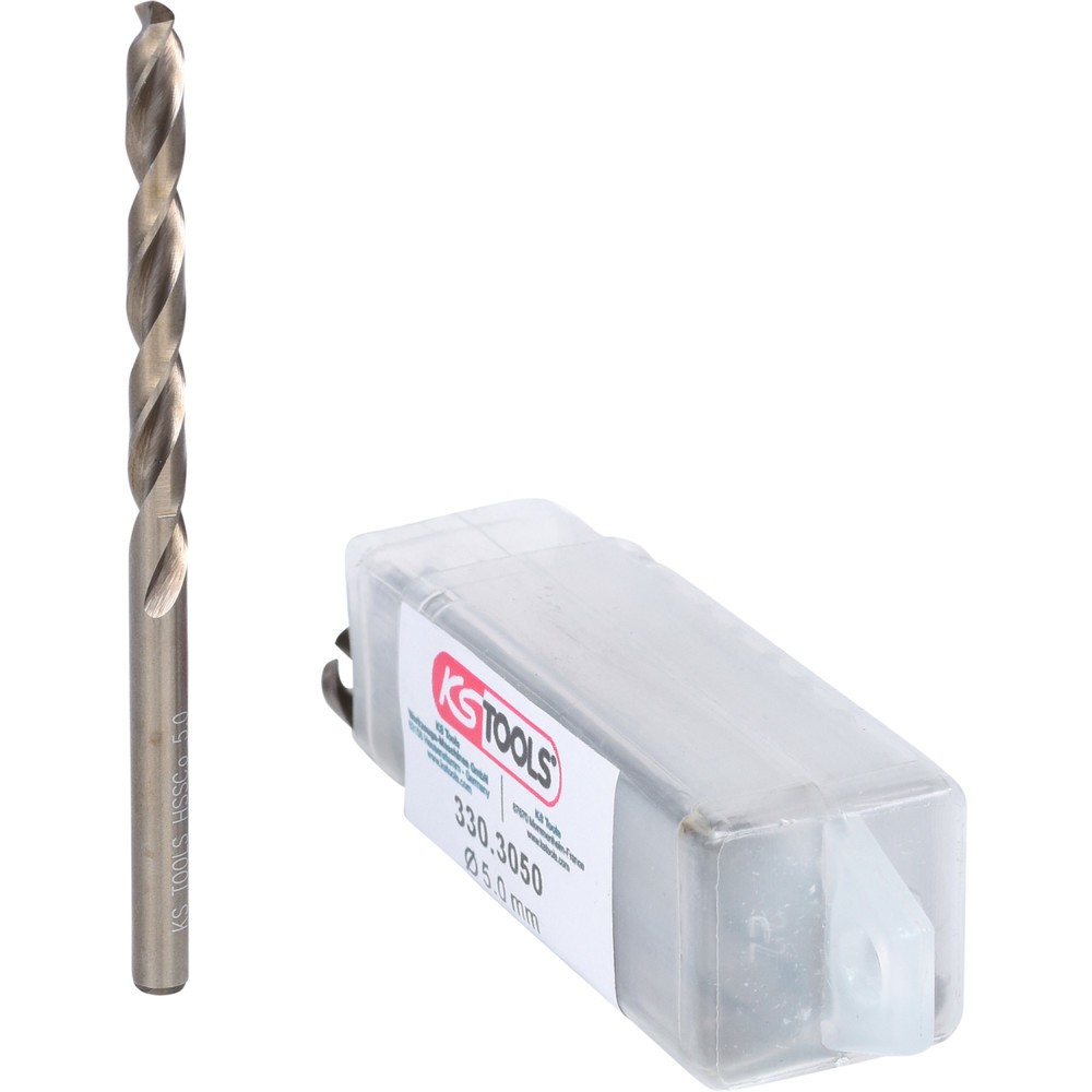 Produktabbildung Nr. 2: KS TOOLS HSS-G Co 5 Spiralbohrer, 5mm, 10er Pack