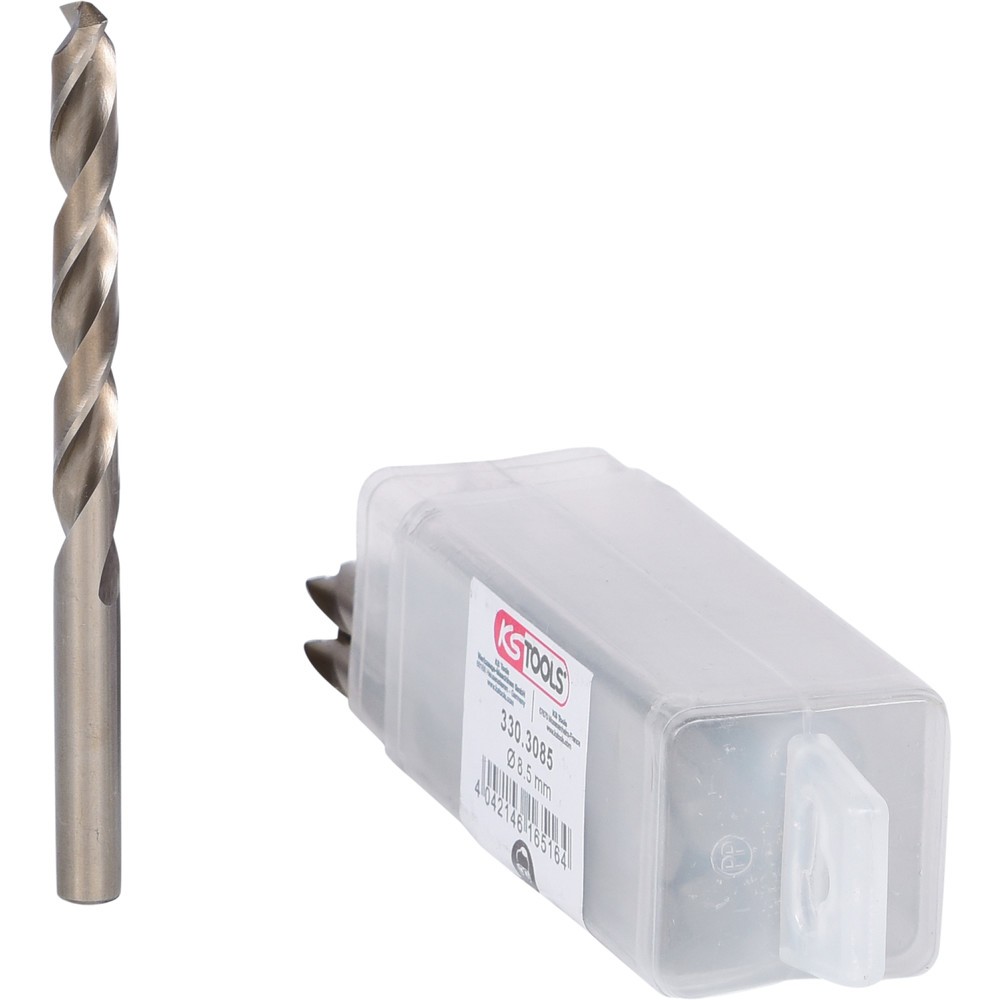 Produktabbildung Nr. 2: KS TOOLS HSS-G Co 5 Spiralbohrer, 8,5mm, 10er Pack