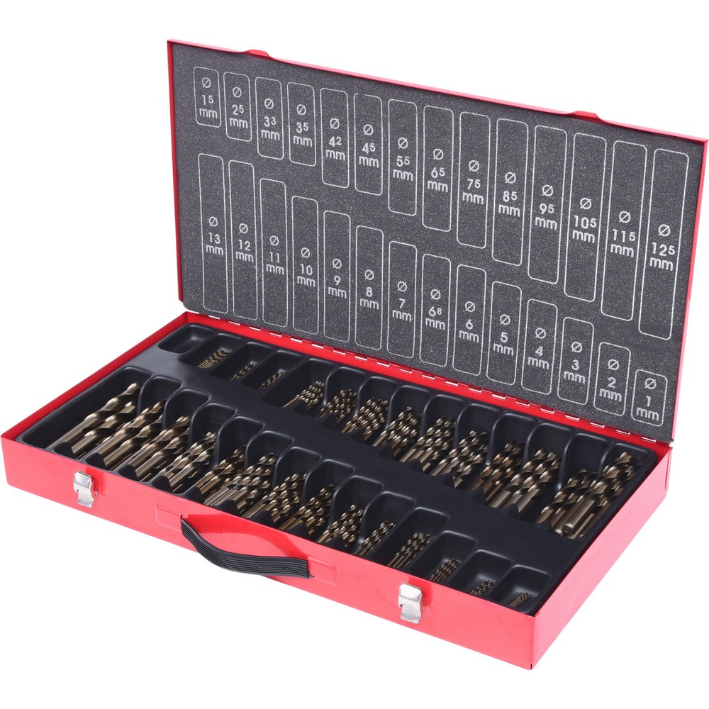 Produktabbildung Nr. 1: KS TOOLS HSS-G Co 5 Spiralbohrer-Satz, 230-tlg, 1-13mm