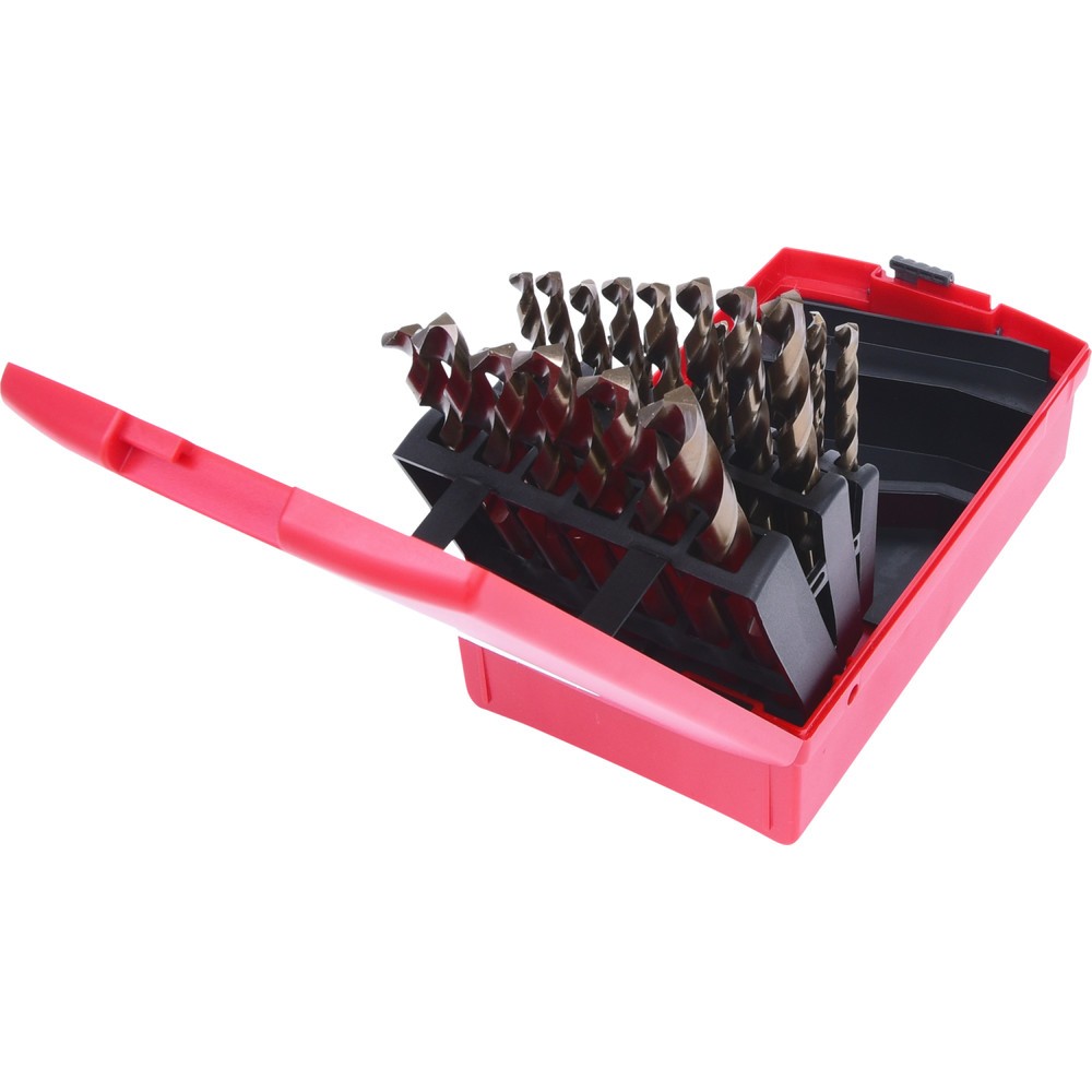 Produktabbildung Nr. 3: KS TOOLS HSS-G Co 5 Spiralbohrer-Satz, Kunststoffkassette, 25-tlg, 1-13mm