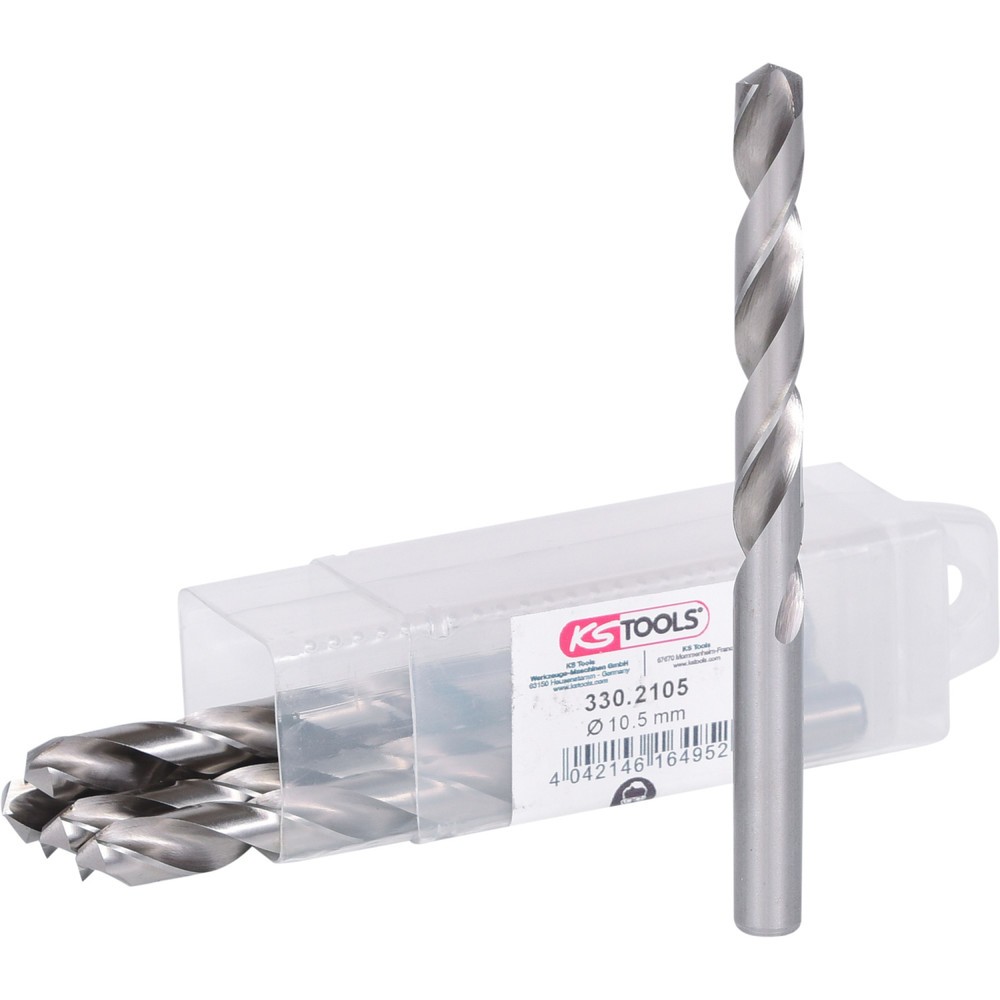 Produktabbildung: KS TOOLS HSS-G Spiralbohrer, 10,5mm, 5er Pack