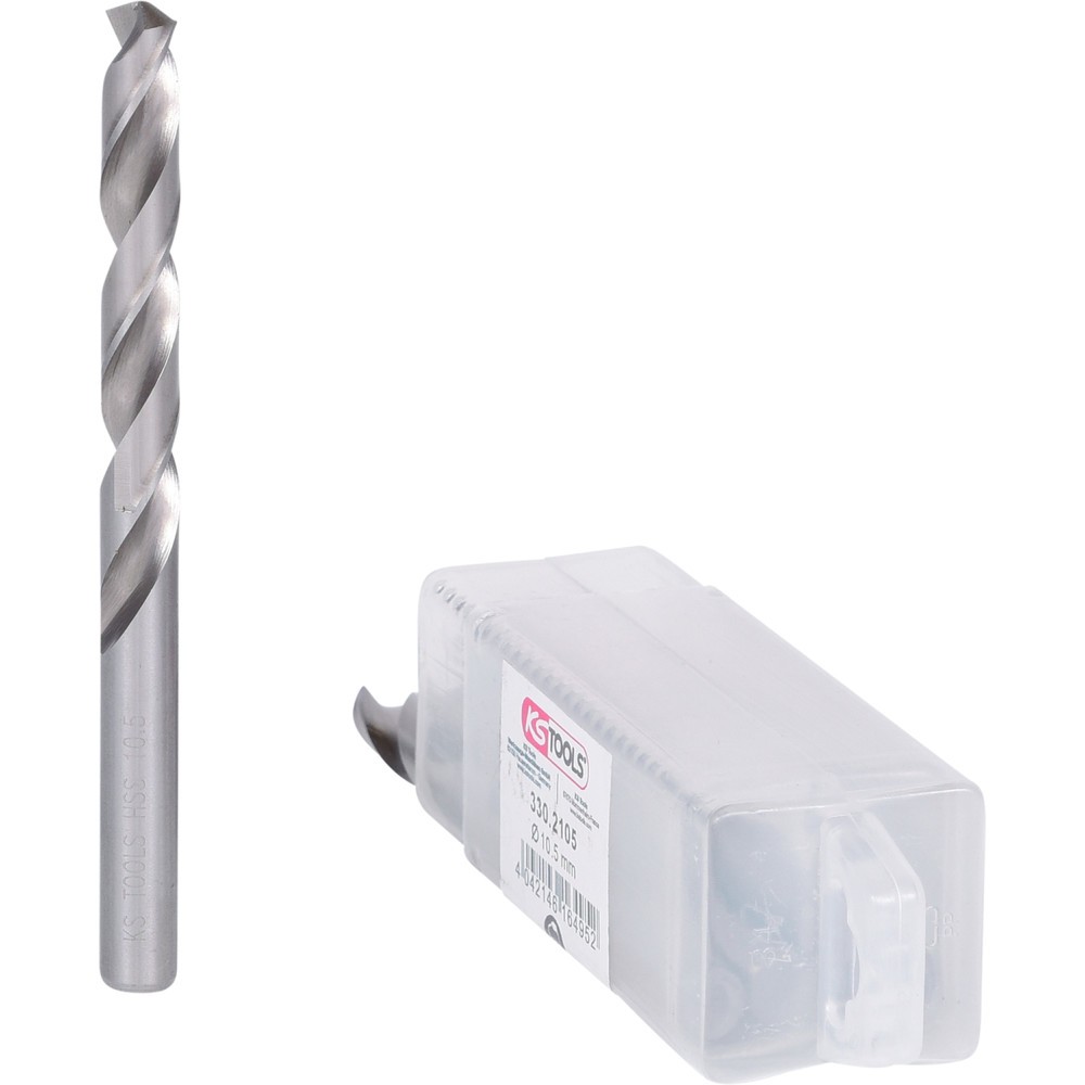 Produktabbildung Nr. 2: KS TOOLS HSS-G Spiralbohrer, 10,5mm, 5er Pack