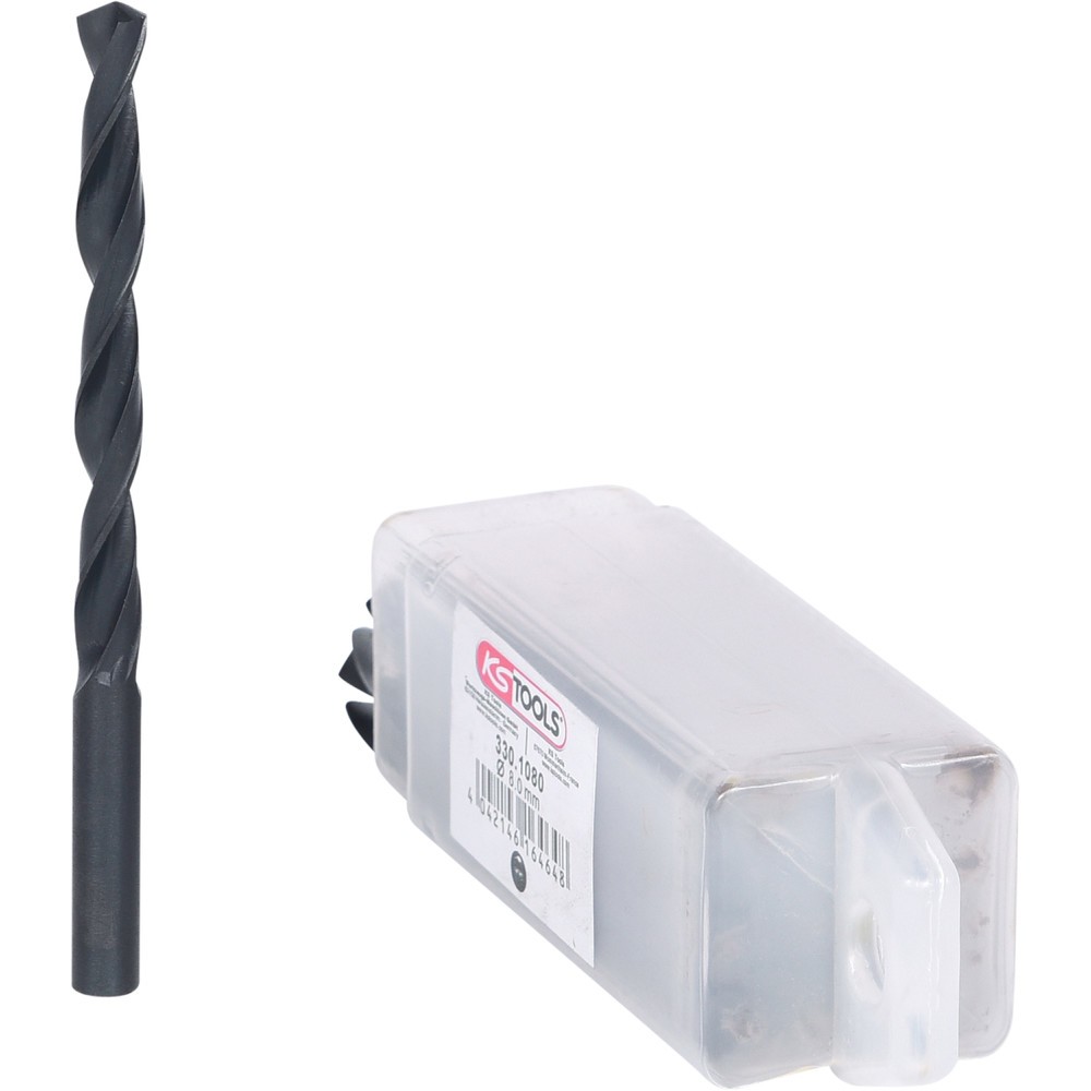 Produktabbildung Nr. 2: KS TOOLS HSS-R Spiralbohrer, 8mm, 10er Pack