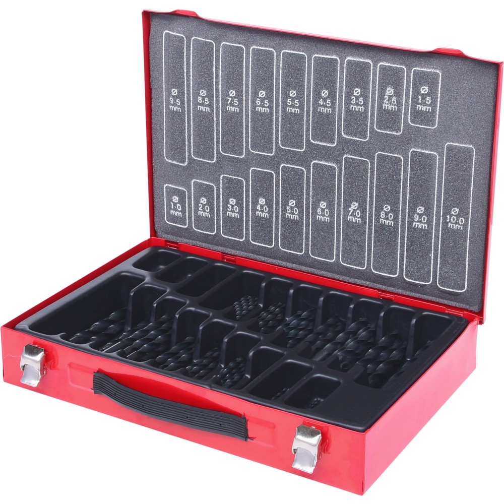Produktabbildung: KS TOOLS HSS-R Spiralbohrer-Satz, 170-tlg, 1-10mm