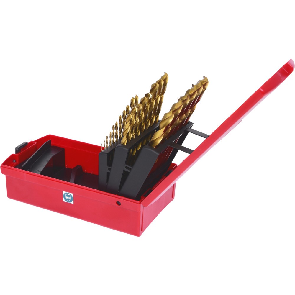 Produktabbildung Nr. 2: KS TOOLS HSS TiN Spiralbohrer-Satz, Kunststoffkassette 25-tlg 1-13mm