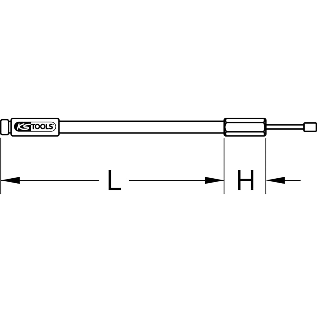 KS TOOLS Hydraulik-Druckspindel, 13mm, G1/2"x14Gx410mm Produktabbildung: KS TOOLS Hydraulik-Druckspindel, 13mm, G1/2"x14Gx410mm