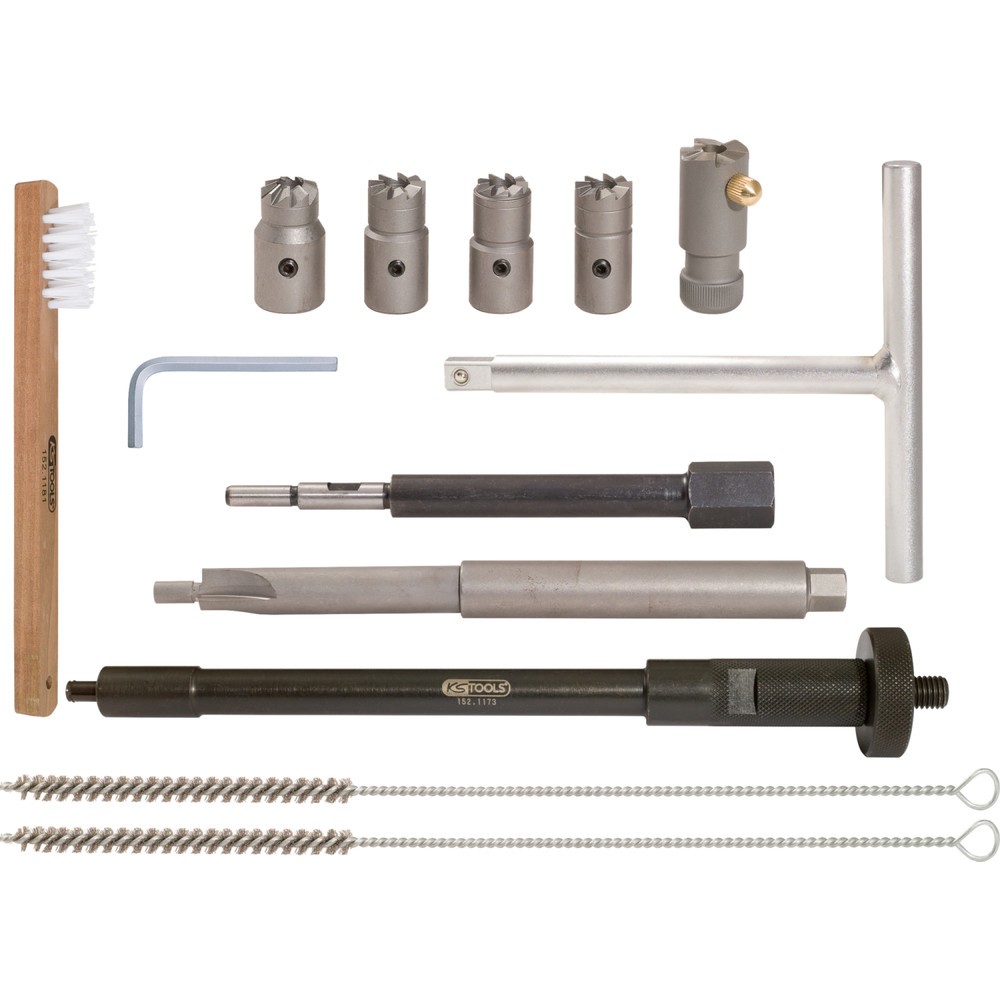 Produktabbildung Nr. 17: KS TOOLS Injektoren-Dichtsitz-Reinigungs-Satz, 13-tlg