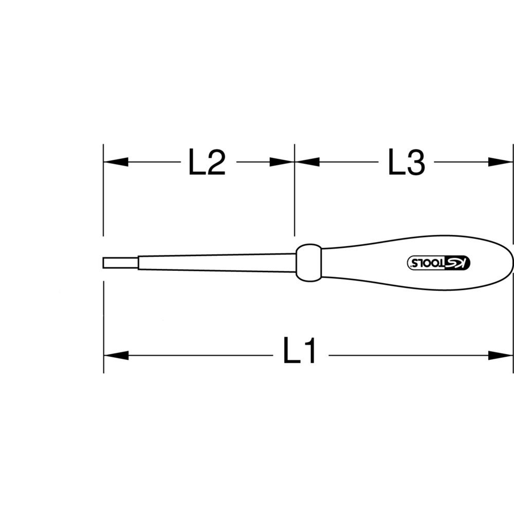 Produktabbildung Nr. 6: KS TOOLS ERGOTORQUE VDE Innenvierkant-Schraubendreher #1, 255mm