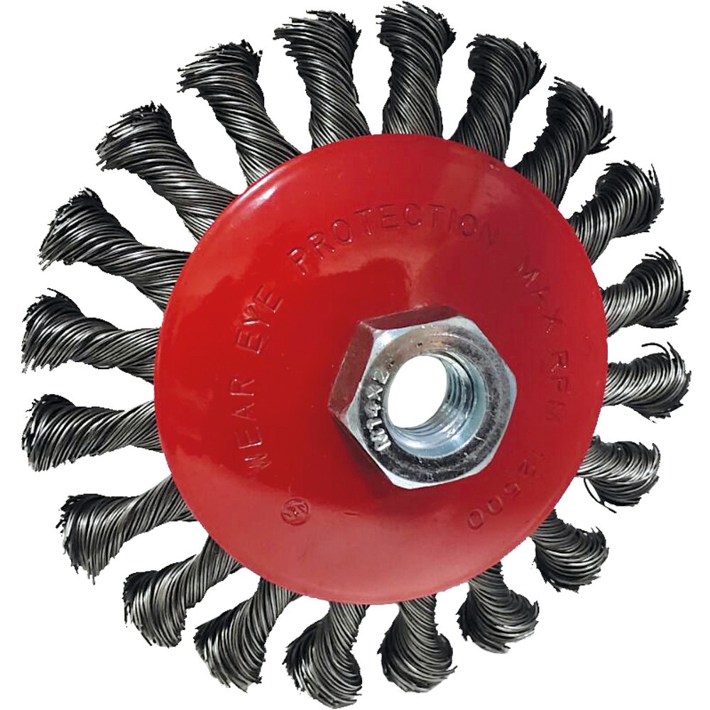 Produktabbildung Nr. 4: KS TOOLS Kegelform-Stahldrahtrundbürste 0,5mm, Ø 115mm