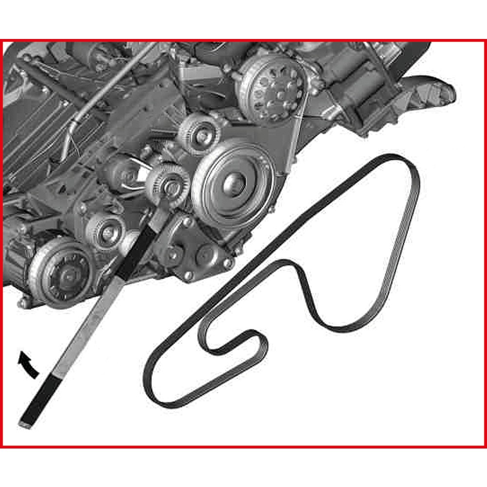 Produktabbildung Nr. 2: KS TOOLS Keilriemen-Montagehebel für Mercedes