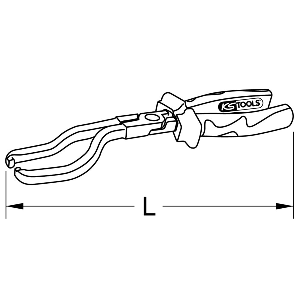Produktabbildung Nr. 7: KS TOOLS Kraftstoffleitungs-Zange