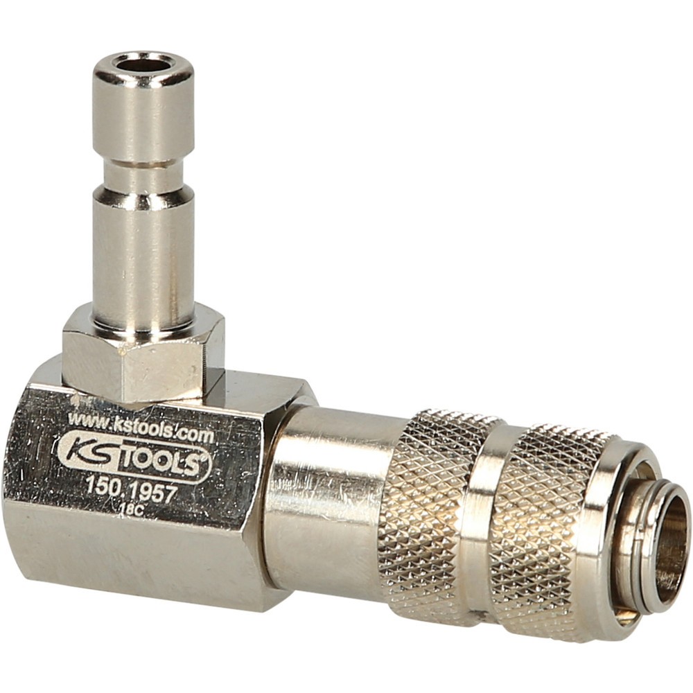 Produktabbildung Nr. 1: KS TOOLS Kühlsystem-Bajonettadapter, 90° abgewinkelt