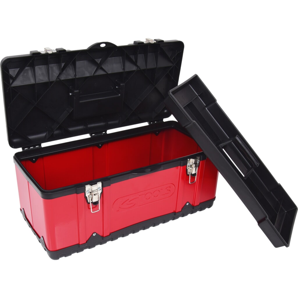 Produktabbildung: KS TOOLS Kunststoff-Stahlblech-Werkzeugkiste, 582x298x255mm