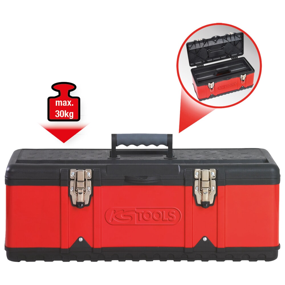 Produktabbildung Nr. 2: KS TOOLS Kunststoff-Stahlblech-Werkzeugkiste, 395x180x170mm