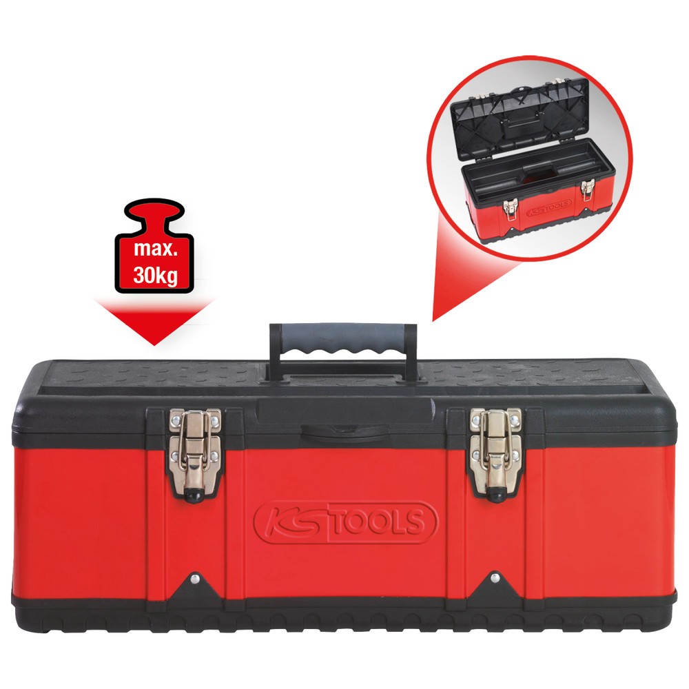 Produktabbildung Nr. 2: KS TOOLS Kunststoff-Stahlblech-Werkzeugkiste, 395x180x170mm