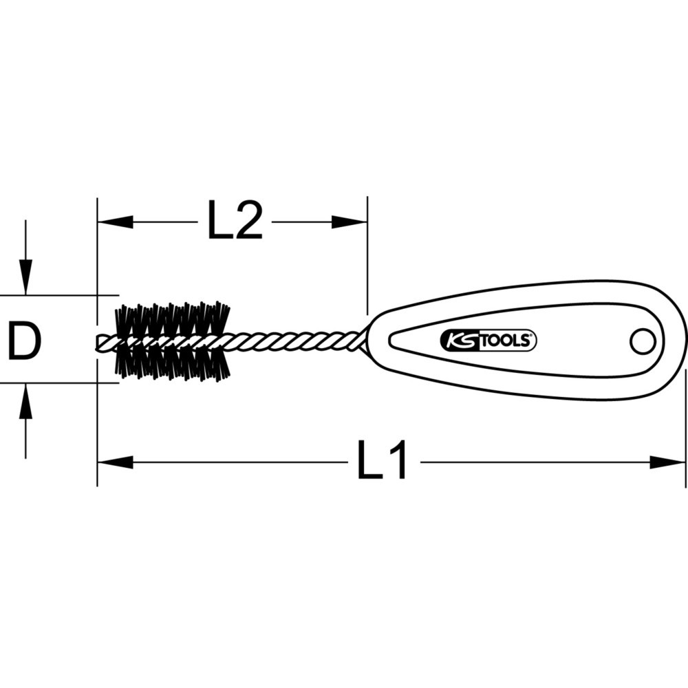 Produktabbildung Nr. 2: KS TOOLS Kupferrohr-Innenbürste, 16mm