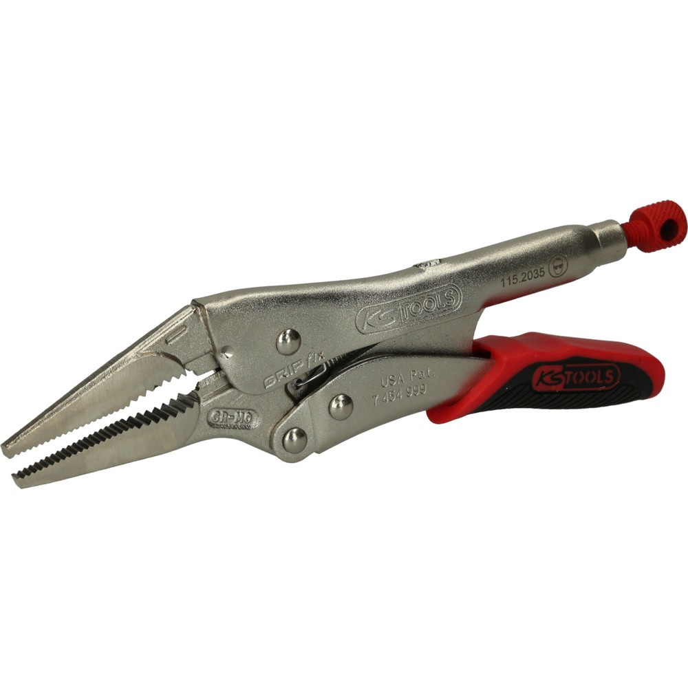 Produktabbildung: KS TOOLS Langbacken-Gripzange mit Easy-Release,60mm,L=205mm