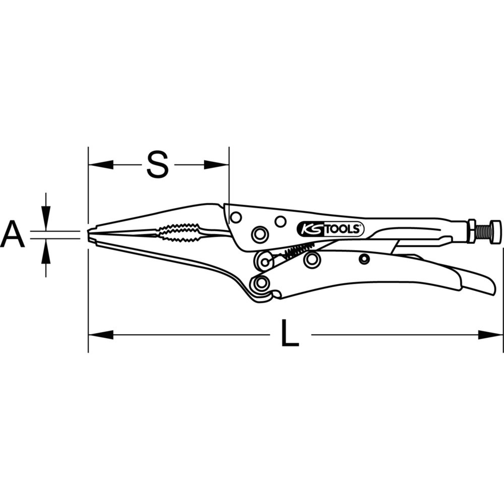 Produktabbildung Nr. 7: KS TOOLS Langbacken-Gripzange, 150mm