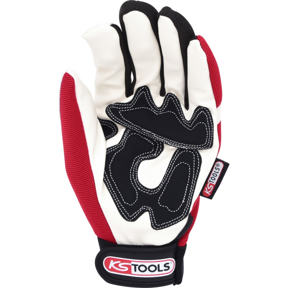 Produktabbildung Nr. 7: KS TOOLS Leder-Mechaniker-Handschuh, Vibrationsgedämmt, 10
