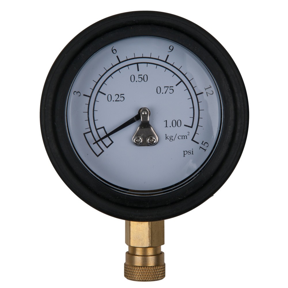 Produktabbildung: KS TOOLS Manometer Ø 75,0 mm, 0 - 1 bar mit 1/4" Schnellkupplung
