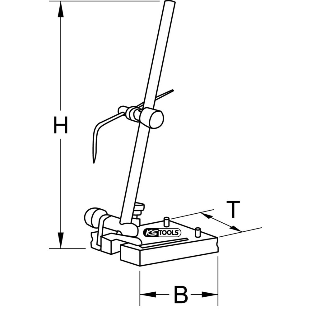 Produktabbildung Nr. 1: KS TOOLS Mechaniker-Höhenreißer, 500mm