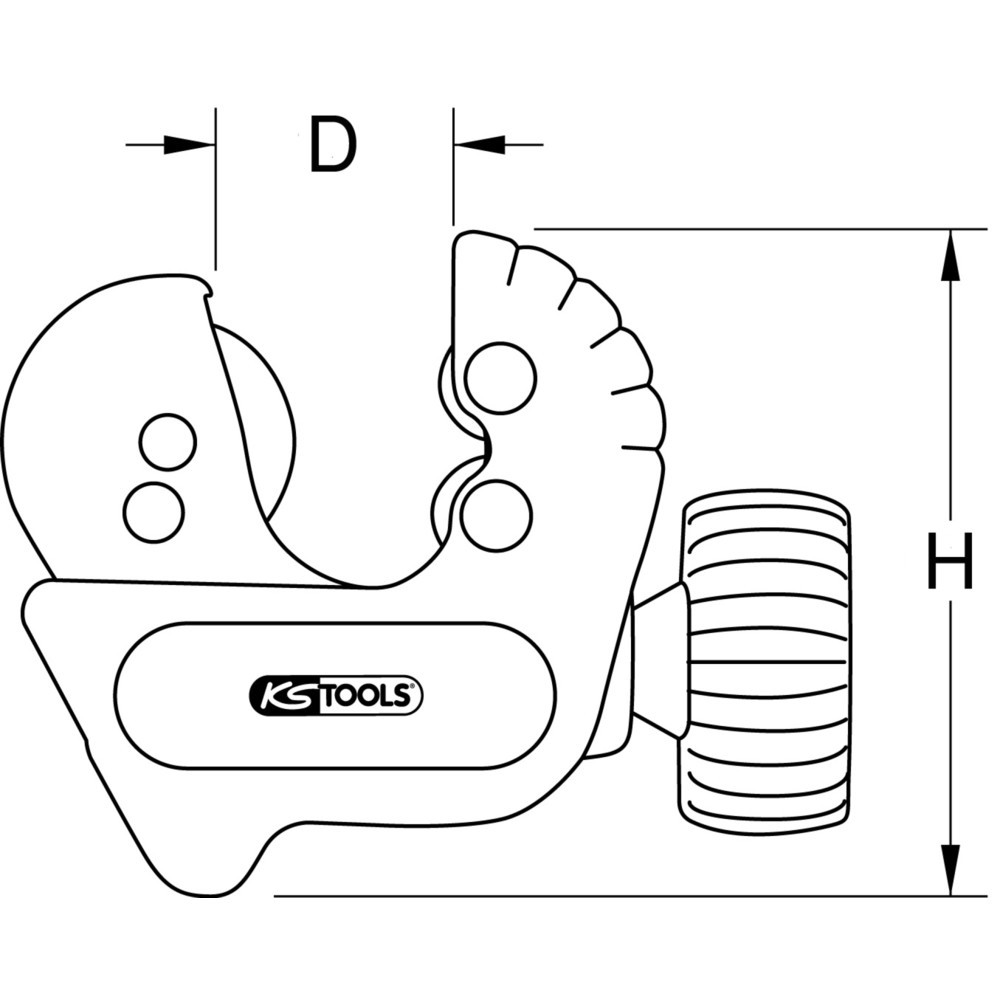 Produktabbildung Nr. 6: KS TOOLS Mini-Rohrabschneider, 3-22mm, ergonomisch