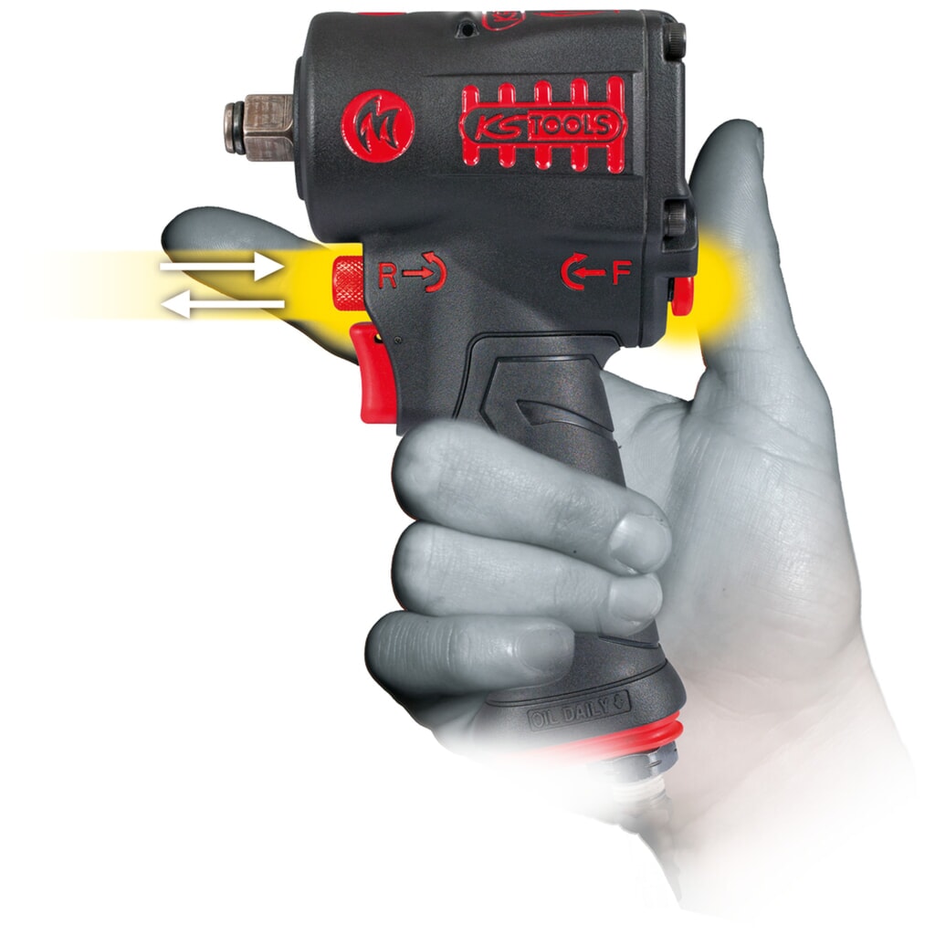 KS TOOLS 1/2" miniMONSTER Hochleistungs-Druckluft-Schlagschrauber 1.390 Nm Produktabbildung Nr. 6: KS TOOLS 1/2" miniMONSTER Hochleistungs-Druckluft-Schlagschrauber 1.390 Nm