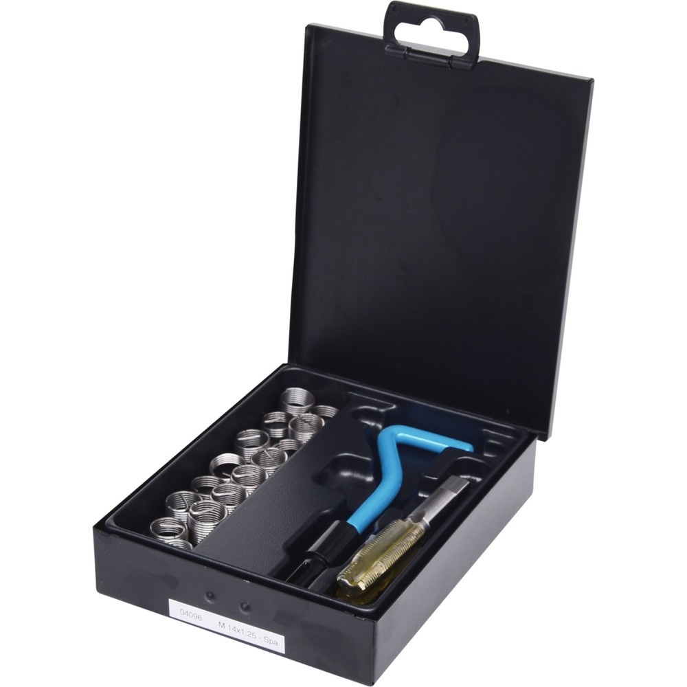 Produktabbildung Nr. 1: KS TOOLS Nirostahl Gewinde-Reparatur-Satz M14x1,25mm, 17-tlg