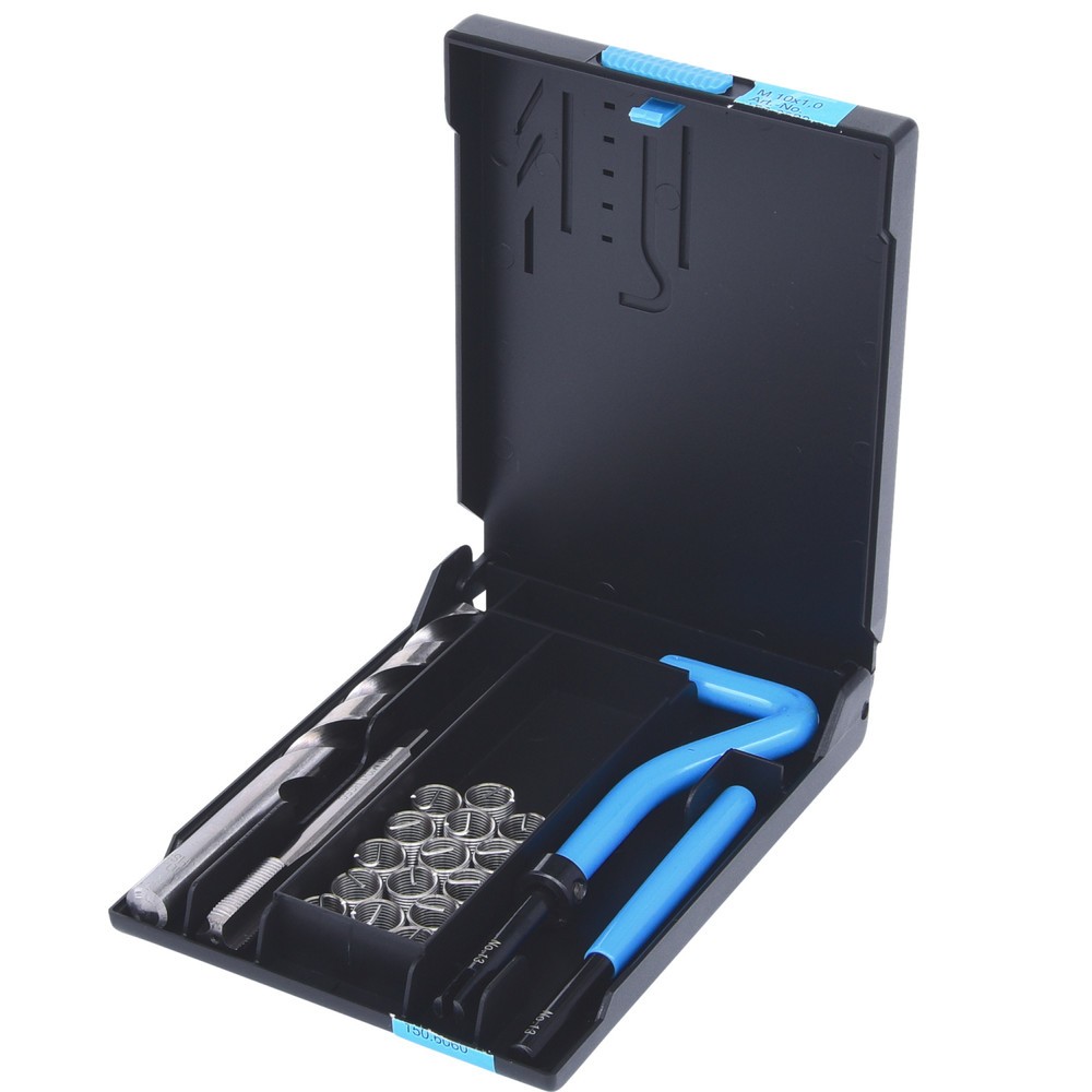 Produktabbildung Nr. 1: KS TOOLS Nirostahl Gewinde-Reparatur-Satz M10x1,0x14mm, 19-tlg