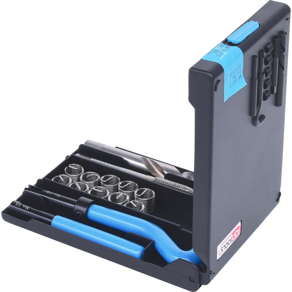 Produktabbildung Nr. 2: KS TOOLS Nirostahl Gewinde-Reparatur-Satz M12x1,5x16,5mm, 14-tlg