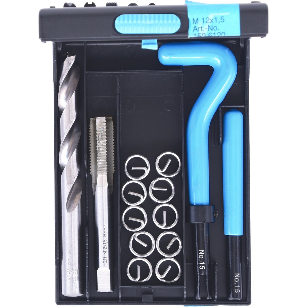 Produktabbildung Nr. 5: KS TOOLS Nirostahl Gewinde-Reparatur-Satz M12x1,5x16,5mm, 14-tlg