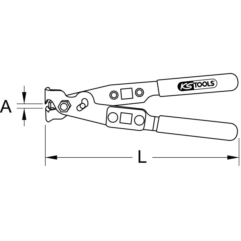 Produktabbildung Nr. 12: KS TOOLS O-Klipp-Schlauchklemmenzange, 240mm