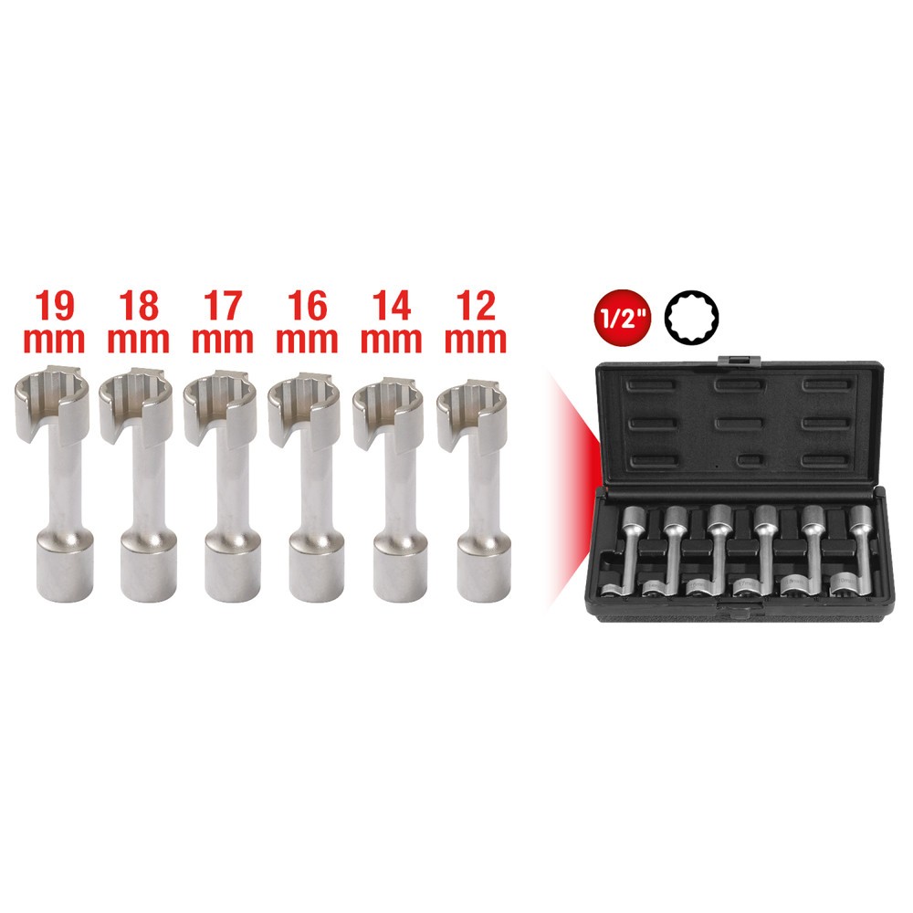 Produktabbildung Nr. 4: KS TOOLS 1/2" Offener Ring-Steckschlüssel-Satz, 6-tlg