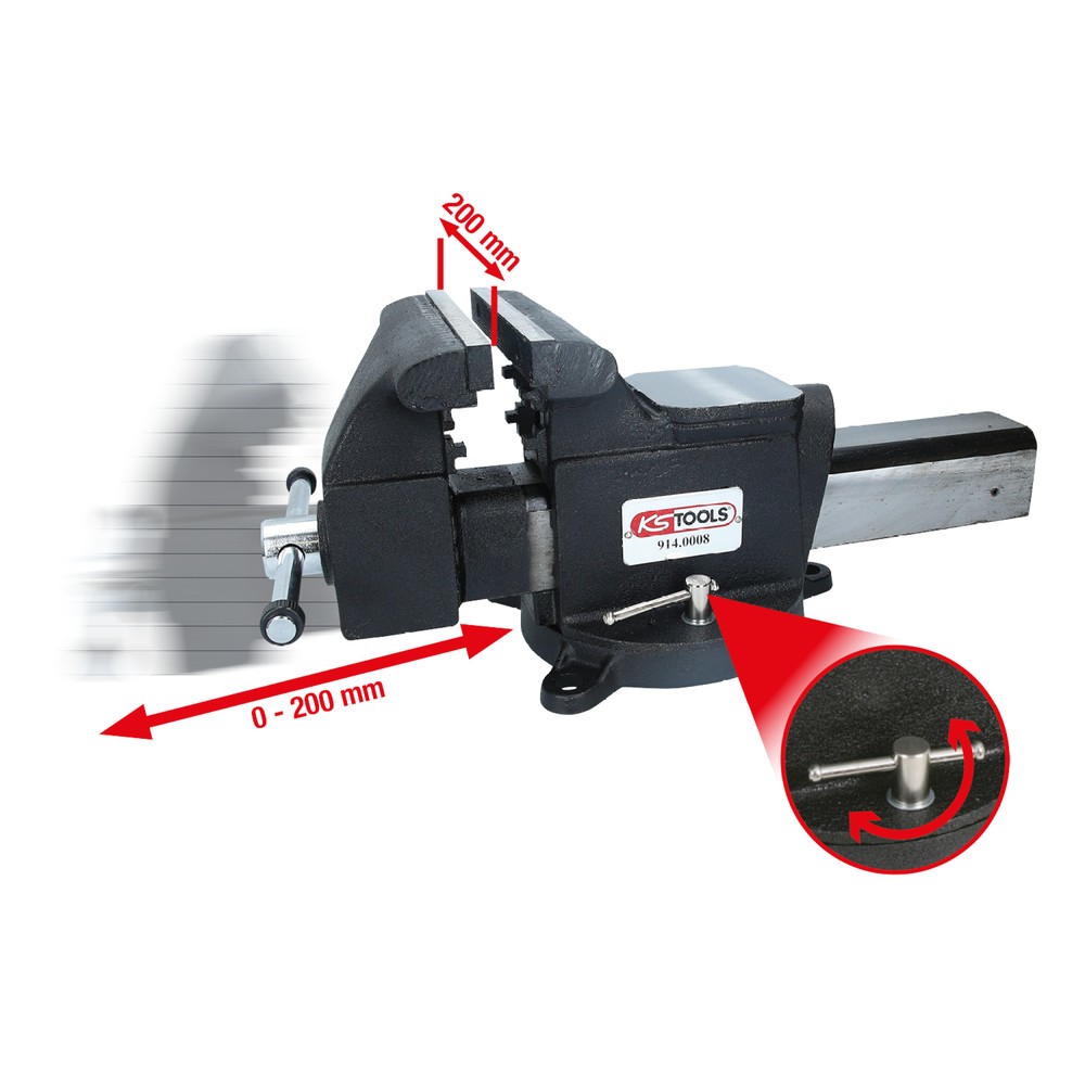 Produktabbildung Nr. 2: KS TOOLS Parallel-Schraubstock, 8"