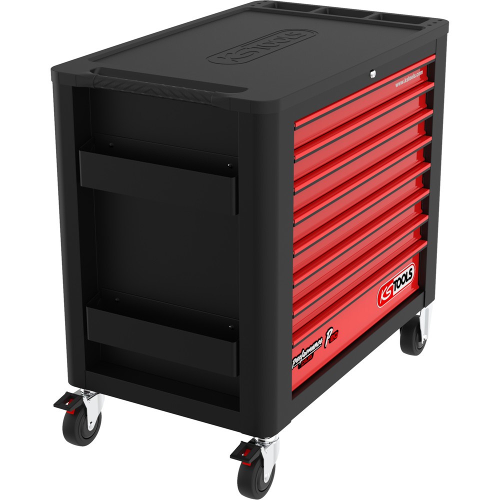 Produktabbildung Nr. 7: KS TOOLS PERFORMANCEplus P20 SCHWARZ/ROT Werkstattwagen mit 8 Schubladen