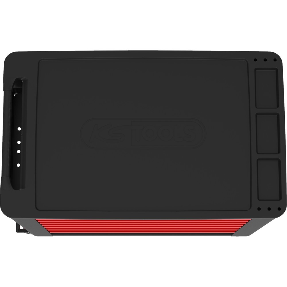 Produktabbildung Nr. 11: KS TOOLS PERFORMANCEplus P20 SCHWARZ/ROT Werkstattwagen mit 8 Schubladen