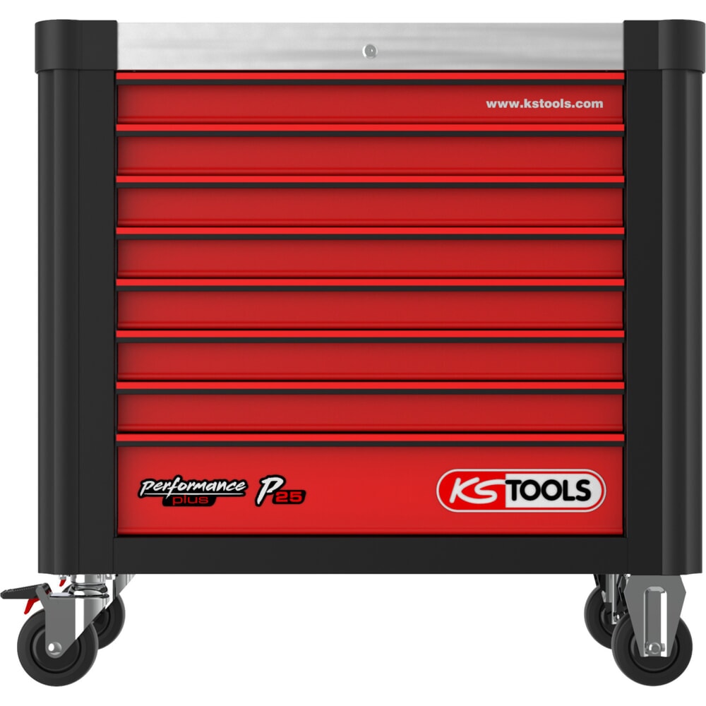 Produktabbildung Nr. 2: KS TOOLS Performanceplus Werkstattwagen-Satz P25 mit 564 Werkzeugen für 8 Schubladen