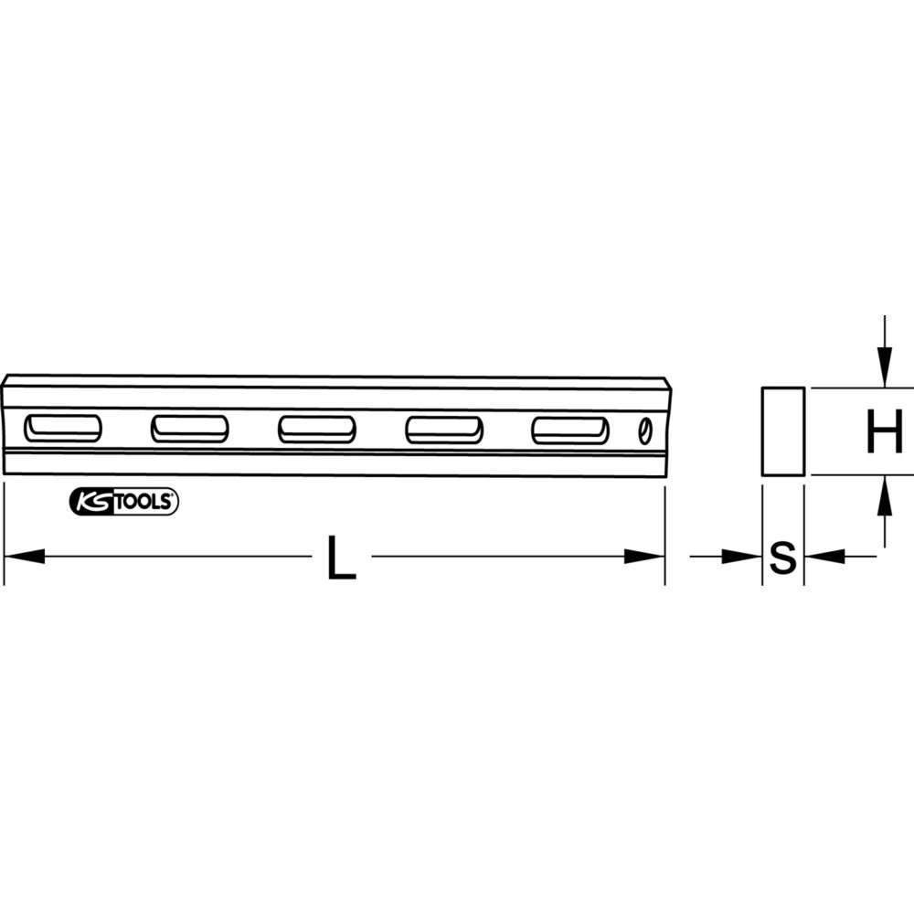 Produktabbildung Nr. 8: KS TOOLS Präzisions-Flachlineal, 600mm