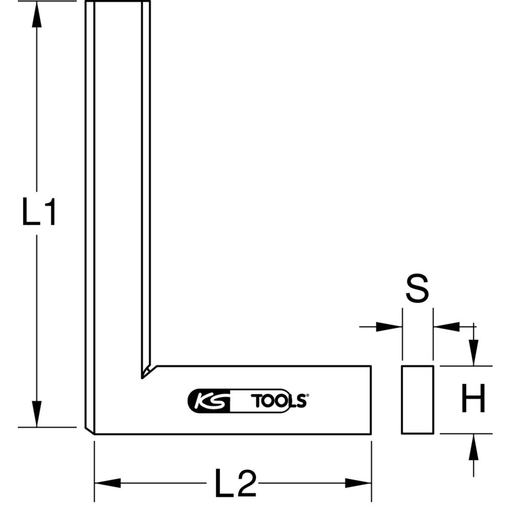 Produktabbildung Nr. 1: KS TOOLS Präzisions-Haarwinkel, 25mm