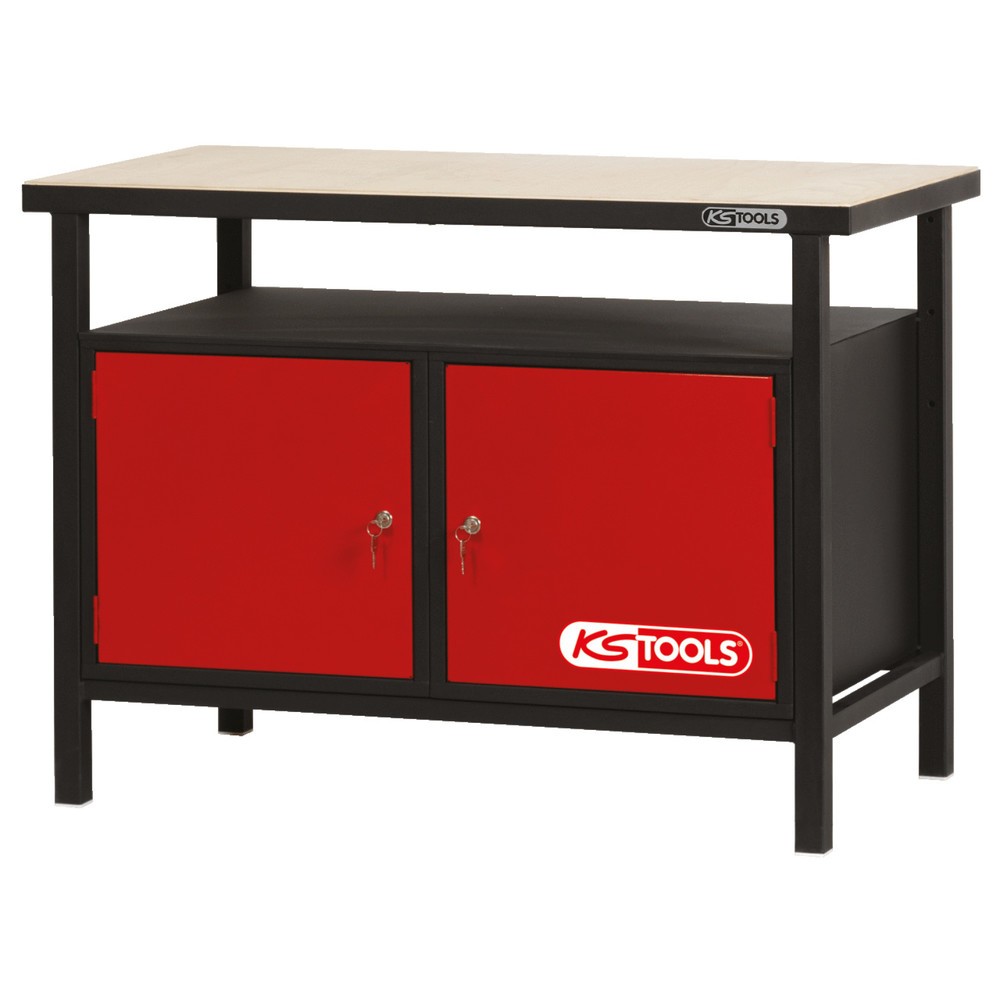 Produktabbildung Nr. 1: KS TOOLS Profi-Werkbank mit 2 Türen, H840xB1200xT600mm