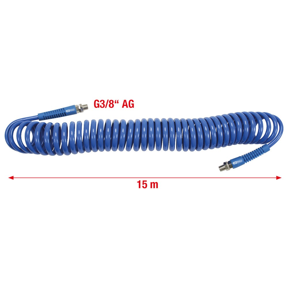 Produktabbildung Nr. 3: KS TOOLS PU-Druckluft-Spiralschlauch, Ø 10mm