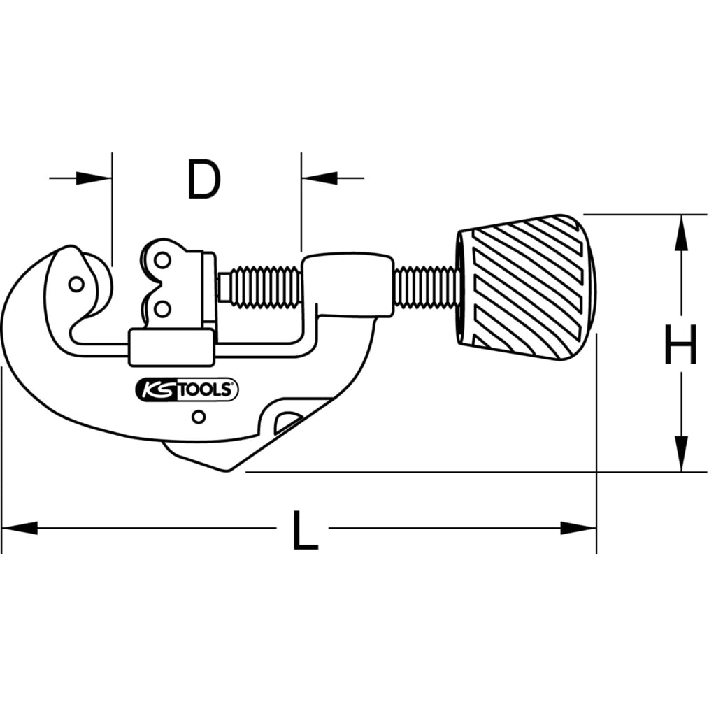 Produktabbildung: KS TOOLS Quick-Rohrabschneider, 3-38 mm