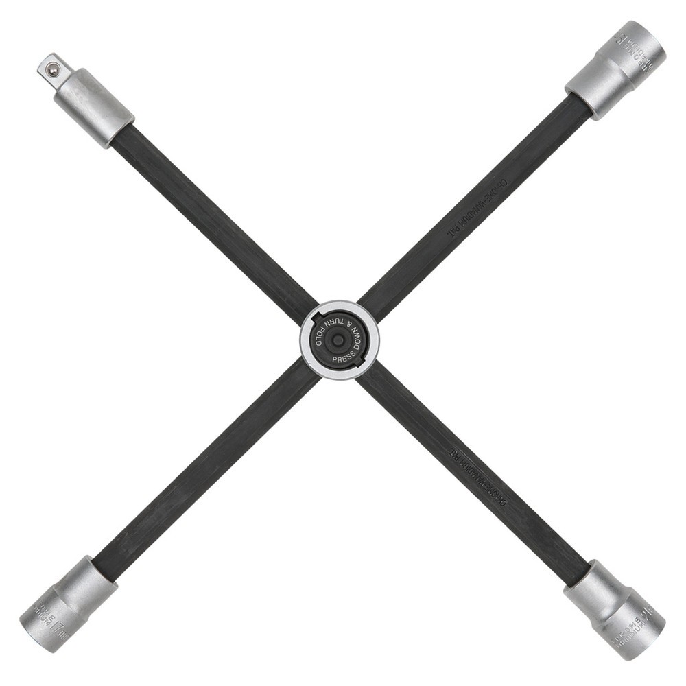 Produktabbildung Nr. 1: KS TOOLS Rad-Kreuzschlüssel mit Gleitgelenk für PKW, 1/2"x17x19x21mm