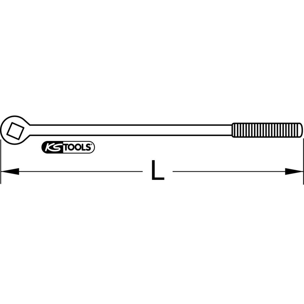 Produktabbildung: KS TOOLS 18mm Radiator-Windeisen, 500mm