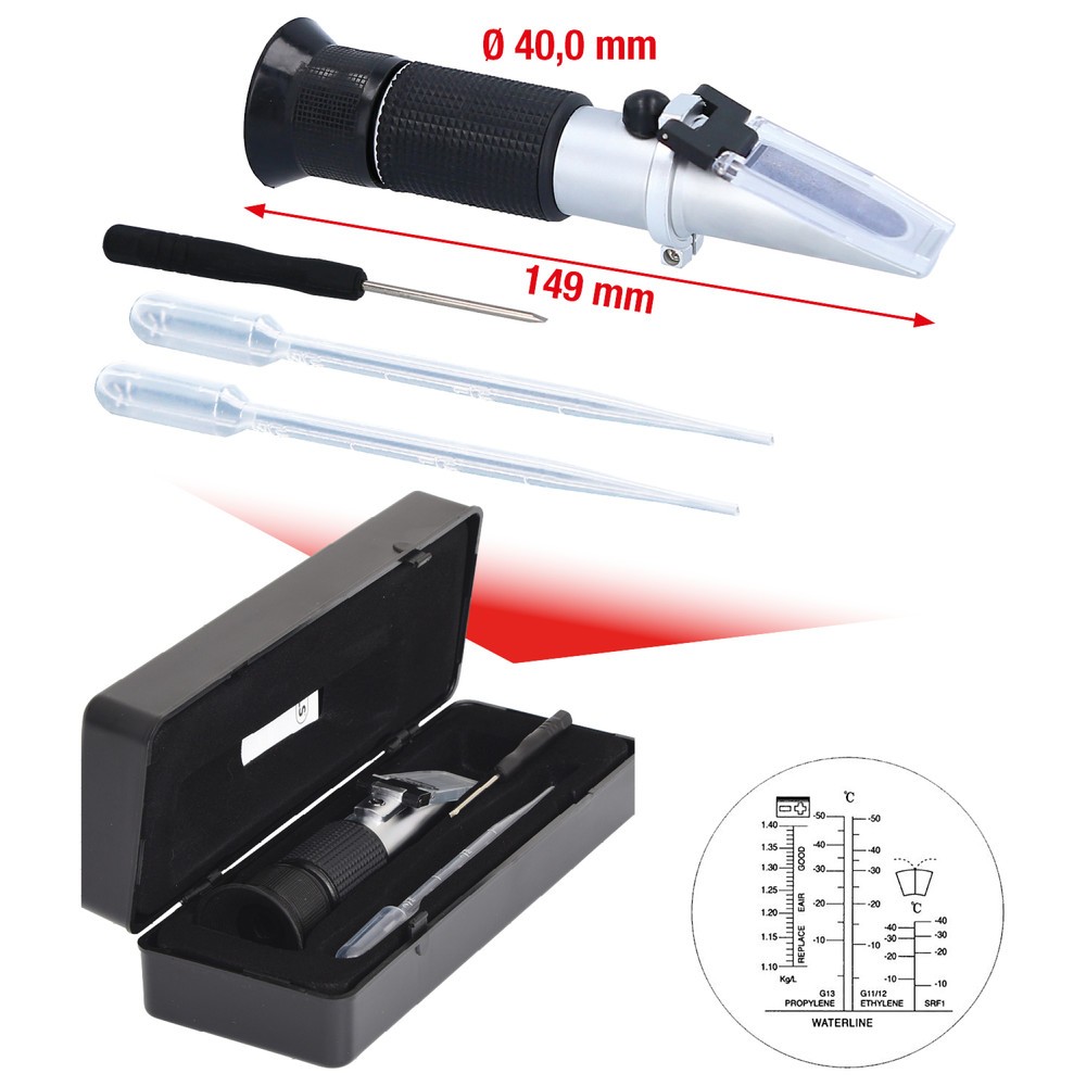 Produktabbildung Nr. 4: KS TOOLS Refraktometer Kühlflüssigkeit / Batteriesäure